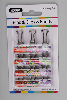 【專業生產可愛票夾,印花長尾夾,文件夾,試卷夾】價格,廠家,圖片,夾子,武義縣中興文教用品-